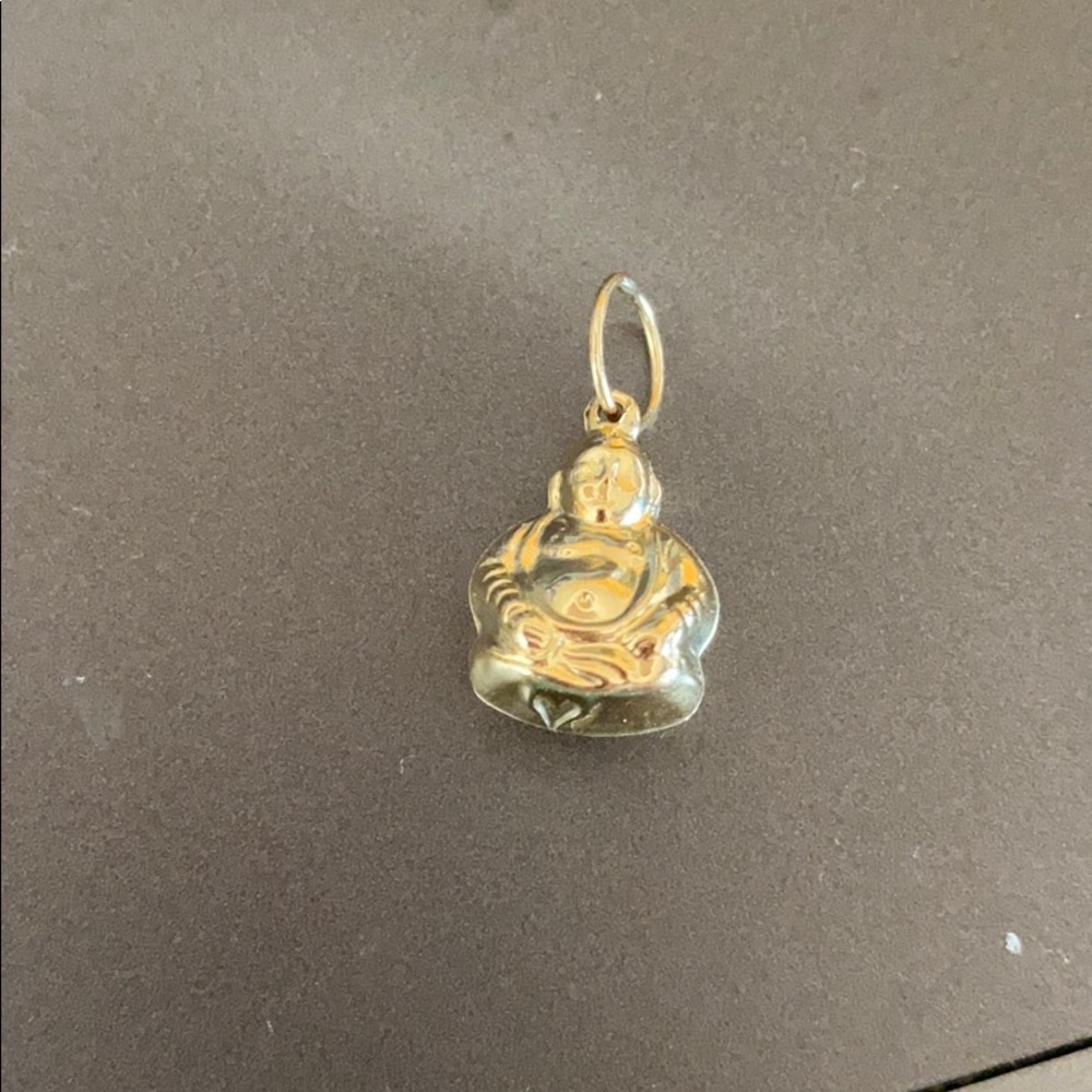 10K Gold Buddha Pendant Charm - Picture 12 of 15